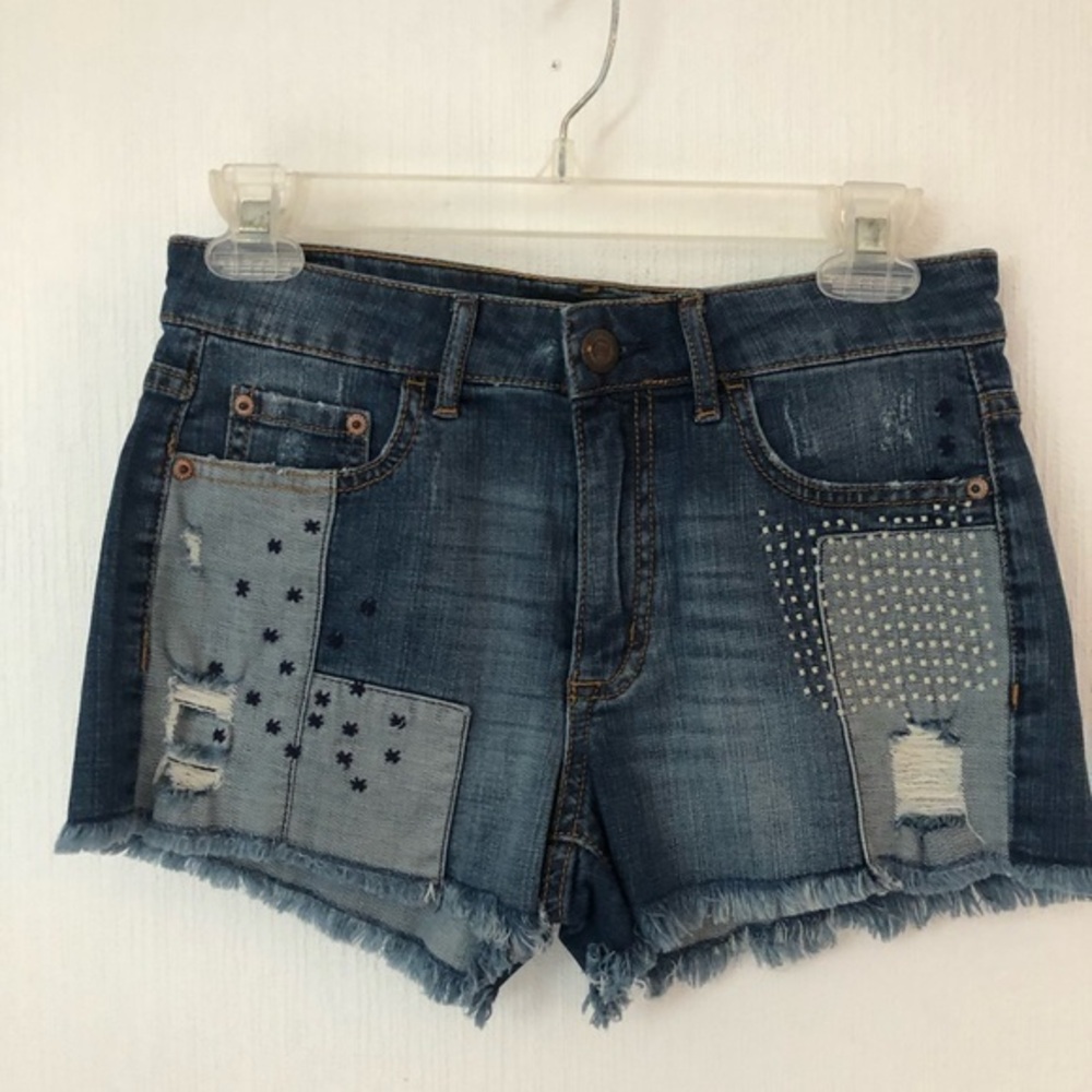 Blue jean shorts Aeropostale high waisted sz 2